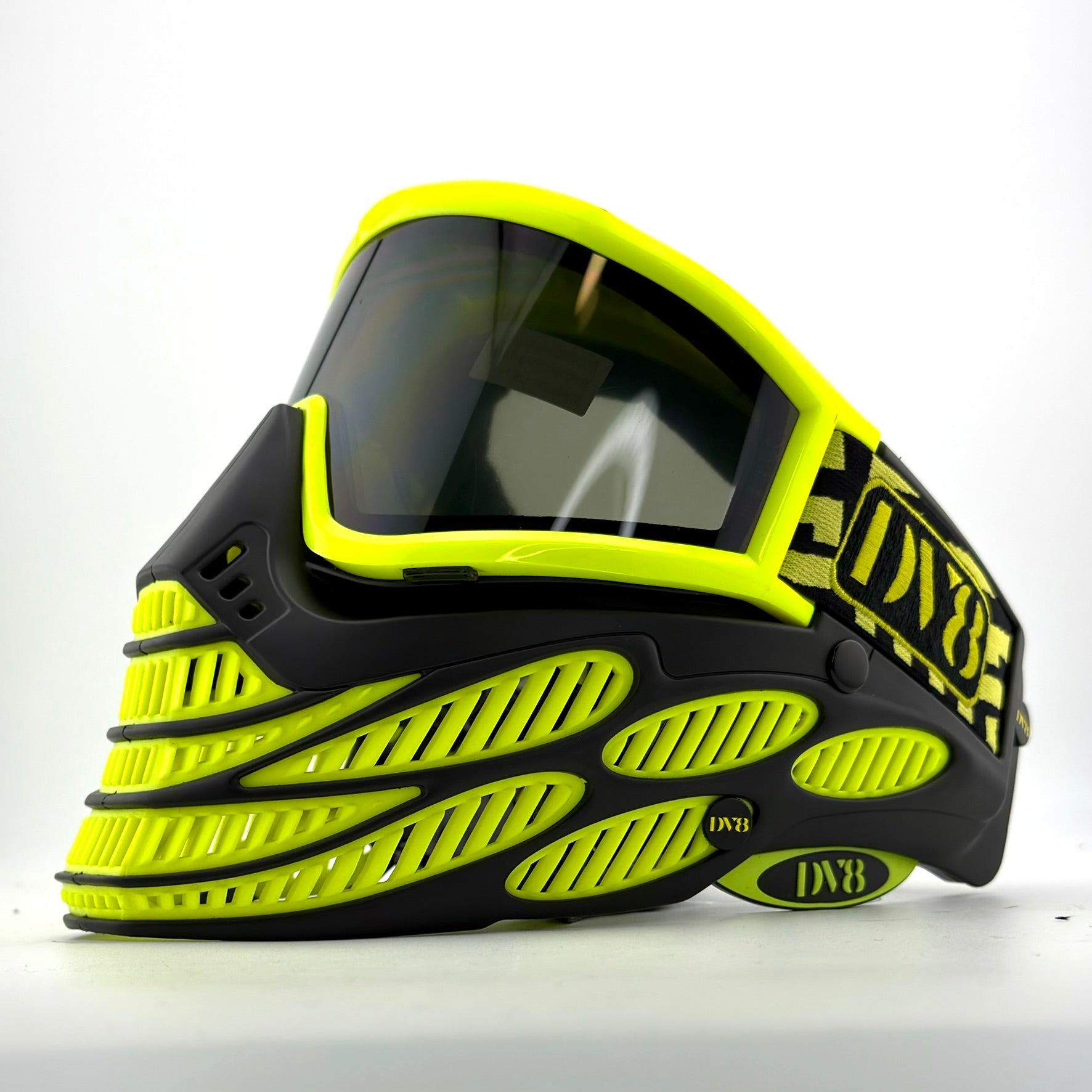 DV8 Custom Glowtanium Flex 8 - full goggle build – Paintball Retro