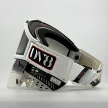 Load image into Gallery viewer, DV8 Custom Whtie and Clear Proflex w/ V3s and THINs - Full Goggle Build

