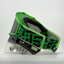Load image into Gallery viewer, DV8 Custom Lime Green and Clear Proflex w/ V3s and THINs - Full Goggle Build
