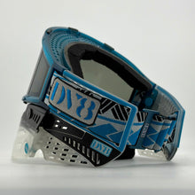 Load image into Gallery viewer, DV8 Custom Space Blue and Clear Proflex w/ V3s and THINs - Full Goggle Build
