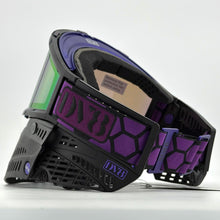 Load image into Gallery viewer, Black and Purple DV8 Proflex - full goggle build
