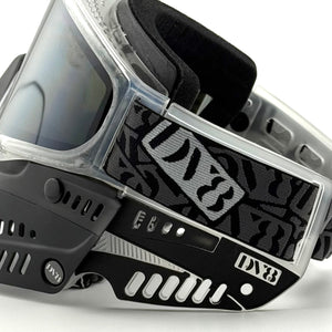 Clear and Black JT Proflex with Notch V2 Ears and FeatherLight Strap - Full Goggle Build
