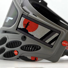 Load image into Gallery viewer, DV8 Custom Battleship Gray Flex 8: Samurai - Full Goggle Build
