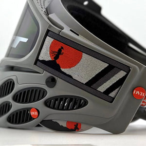 DV8 Custom Battleship Gray Flex 8: Samurai - Full Goggle Build