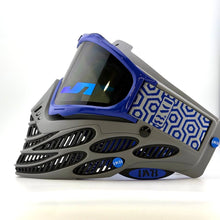 Load image into Gallery viewer, DV8 Custom Battleship Gray Flex 8: Sapphire and Gray - Full Goggle Build
