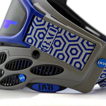 Load image into Gallery viewer, DV8 Custom Battleship Gray Flex 8: Sapphire and Gray - Full Goggle Build
