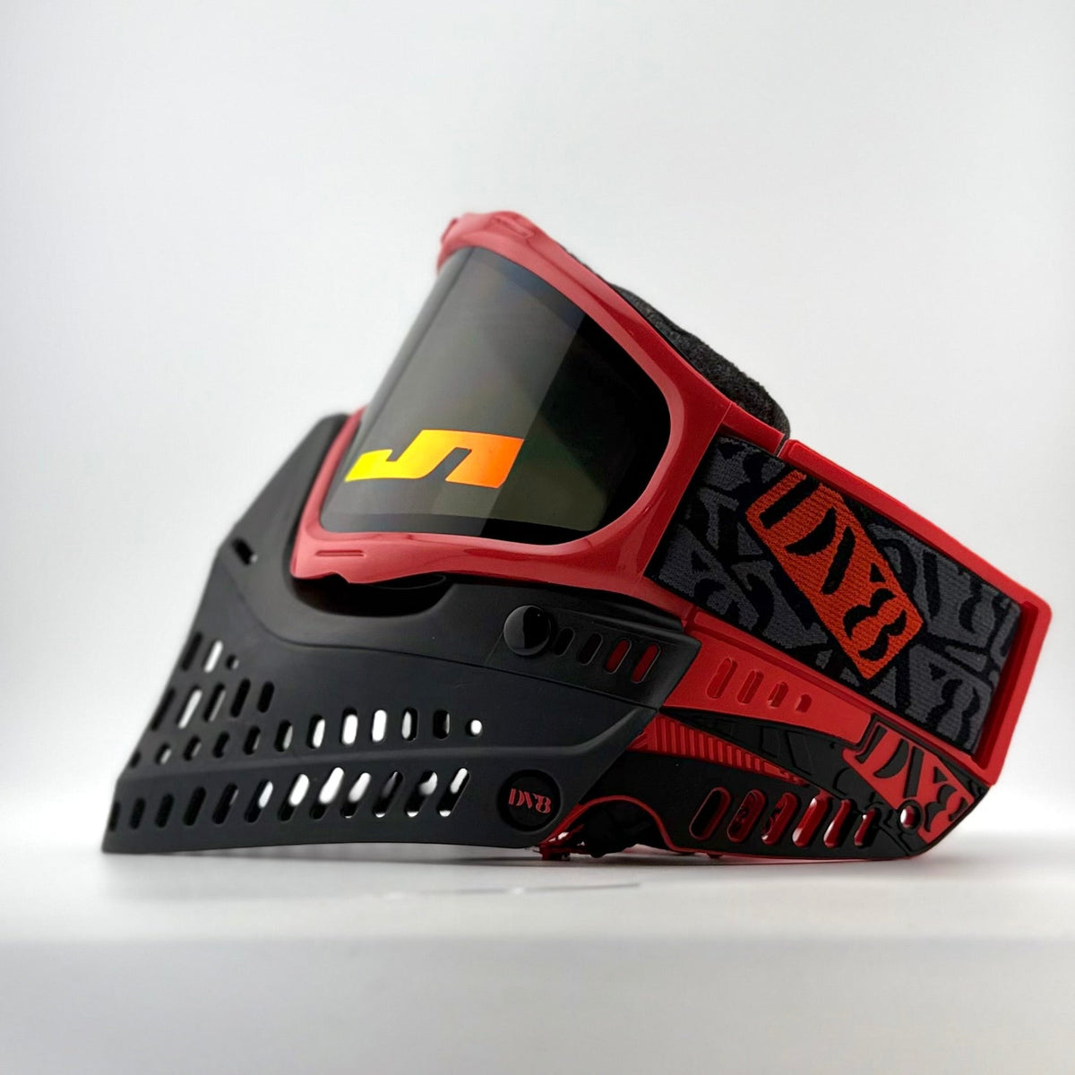DV8 Red Sticker Bomb Proflex - Full Goggle Build – Paintball Retro