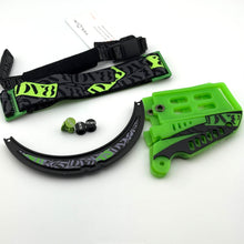 Load image into Gallery viewer, DV8 Lime Green Sticker Bomb Proflex - Full Goggle Build
