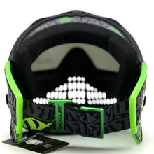 Load image into Gallery viewer, DV8 Lime Green Sticker Bomb Proflex - Full Goggle Build
