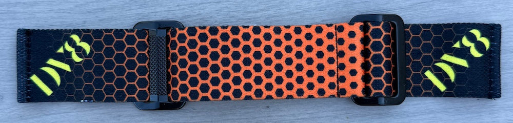 DV8 Printed Proflex Goggle Strap - Hex Fade Strap