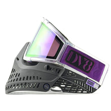 Load image into Gallery viewer, DV8 Custom Clear and Black Proflex: Numbered Jewel - Purple - Full Goggle Build
