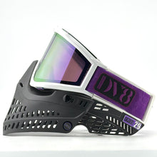 Load image into Gallery viewer, DV8 Custom White and Black Proflex: Numbered Jewel - Color Accents - Full Goggle Build
