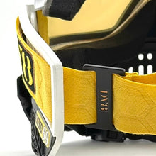 Load image into Gallery viewer, DV8 Custom White and Black Proflex: Numbered Jewel - Color Accents - Full Goggle Build
