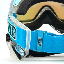 Load image into Gallery viewer, DV8 Custom Black and Clear Proflex: Numbered Jewel - Color Accents - Full goggle builds

