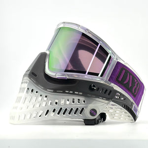 numbered goggles DV8 Custom Black and Clear Proflex: Numbered Jewel - Color Accents