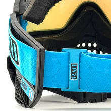 Load image into Gallery viewer, DV8 Custom Black Proflex: Numbered Jewel - Color Accents - Full goggle builds

