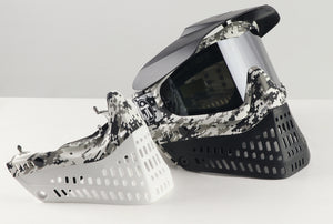 Limited Edition Digital Snow Camo Proflex Goggles - with BOTH the BLACK and WHITE lowers with optional 2nd lens