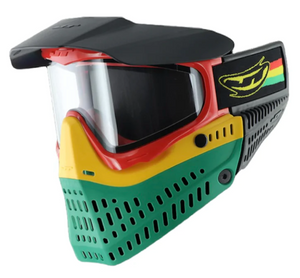 JT Rasta Proflex Goggles with additional black bottom (2 facemasks)