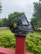 Load image into Gallery viewer, Black and Yellow AND Black and Purple WOVEN Classic JT Goggle Straps - 2 straps
