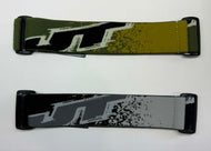 2 Classic Woven JT Racing Straps - Limited Edition - Gray and Olive