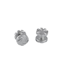 Load image into Gallery viewer, HK Machined Goggle Screw Set &quot;Cyclone&quot; Silver
