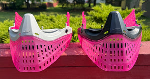 Nuclear Translucent Pink JT Proflex Facemask Bottom and Ears