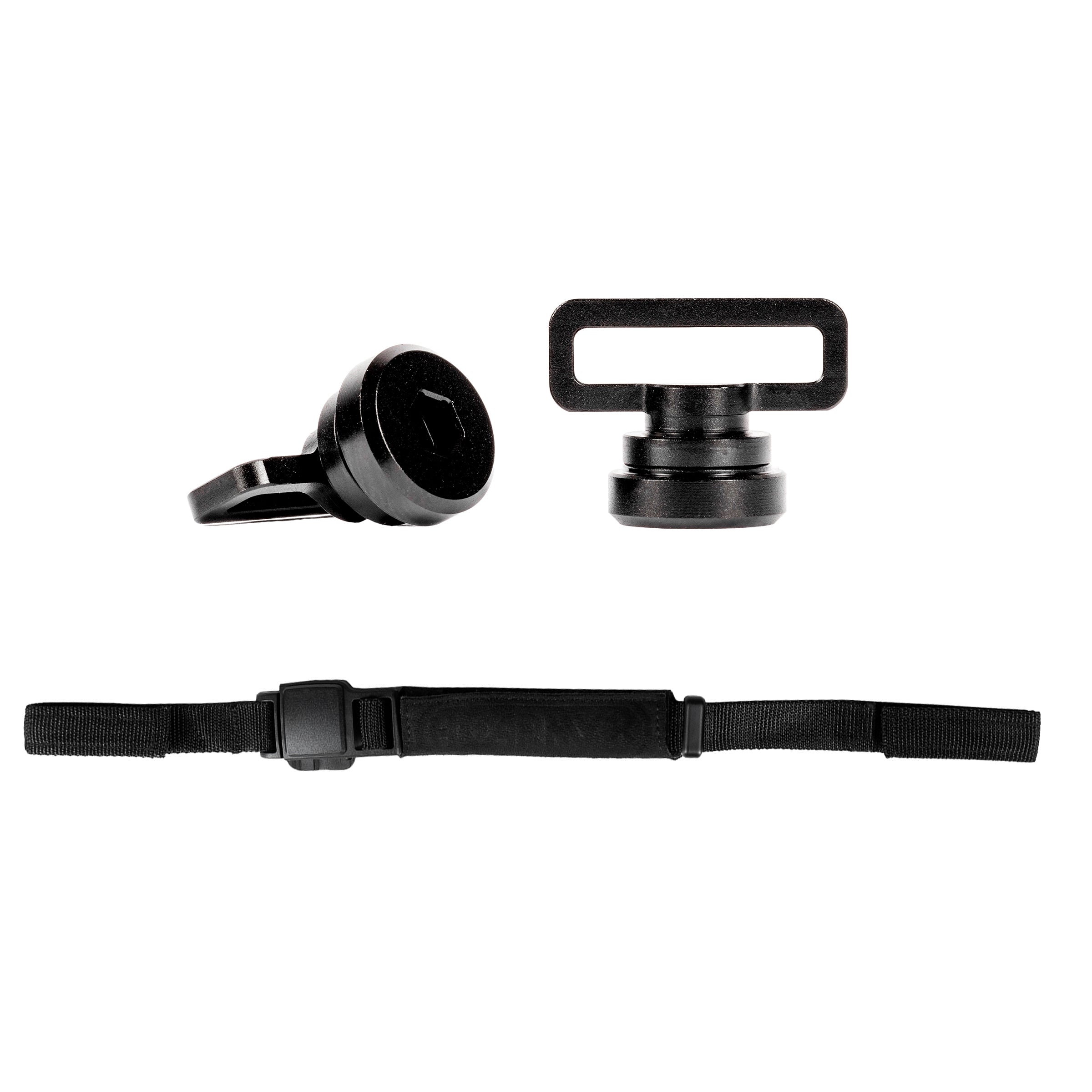 HK Aluminum Chin Strap Screw Set + Magtek Magnetic Universal Chin