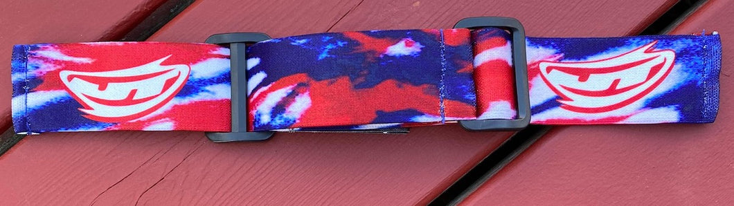 JT Goggle Strap - Red, White and Blue Tie Dye – Paintball Retro