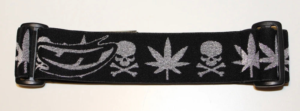 Glitter Skulls and Weed Strap - Limited Edition