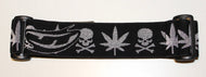 Glitter Skulls and Weed Strap - Limited Edition