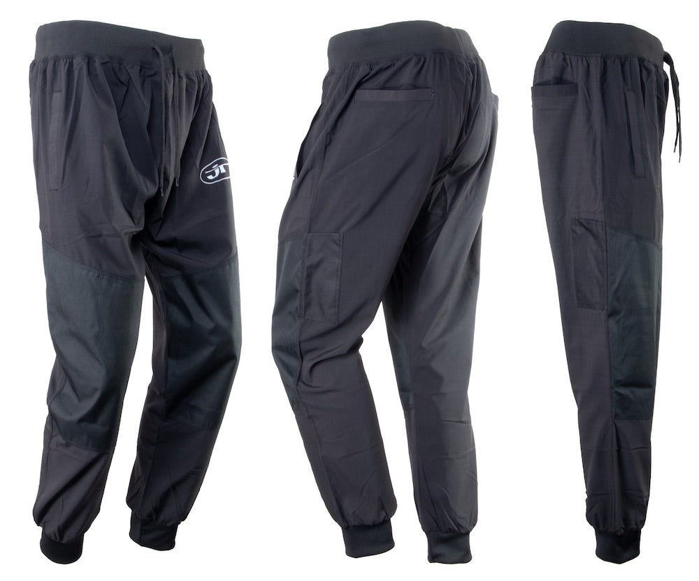 Pantalon de paintball JT Jogger Pro NEUF - Noir Grunge Rouge - Petit