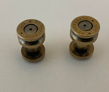 Load image into Gallery viewer, Brass Bullet Casing screws for JT ears - set of 2 FMJT screws
