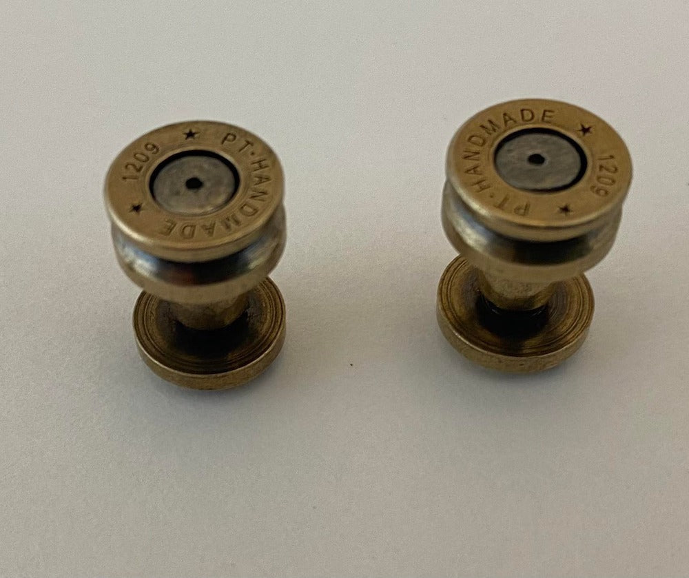 Brass Bullet Casing screws for JT ears - set of 2 FMJT screws hardware