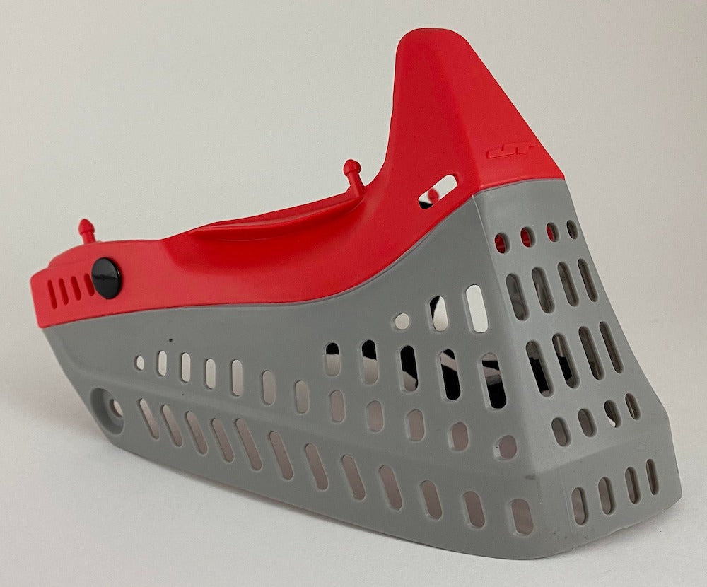 Red and Gray JT Proflex Facemask