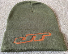 Load image into Gallery viewer, New JT Olive Beanie with Embroidered logo
