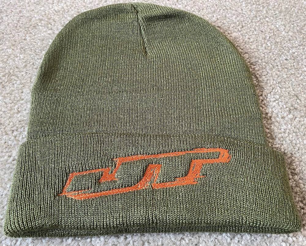 New JT Olive Beanie with Embroidered logo Paintball Retro