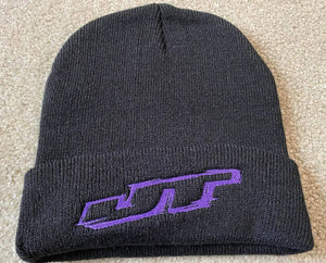 New JT Black Beanie with Embroidered logo - new colors and logos