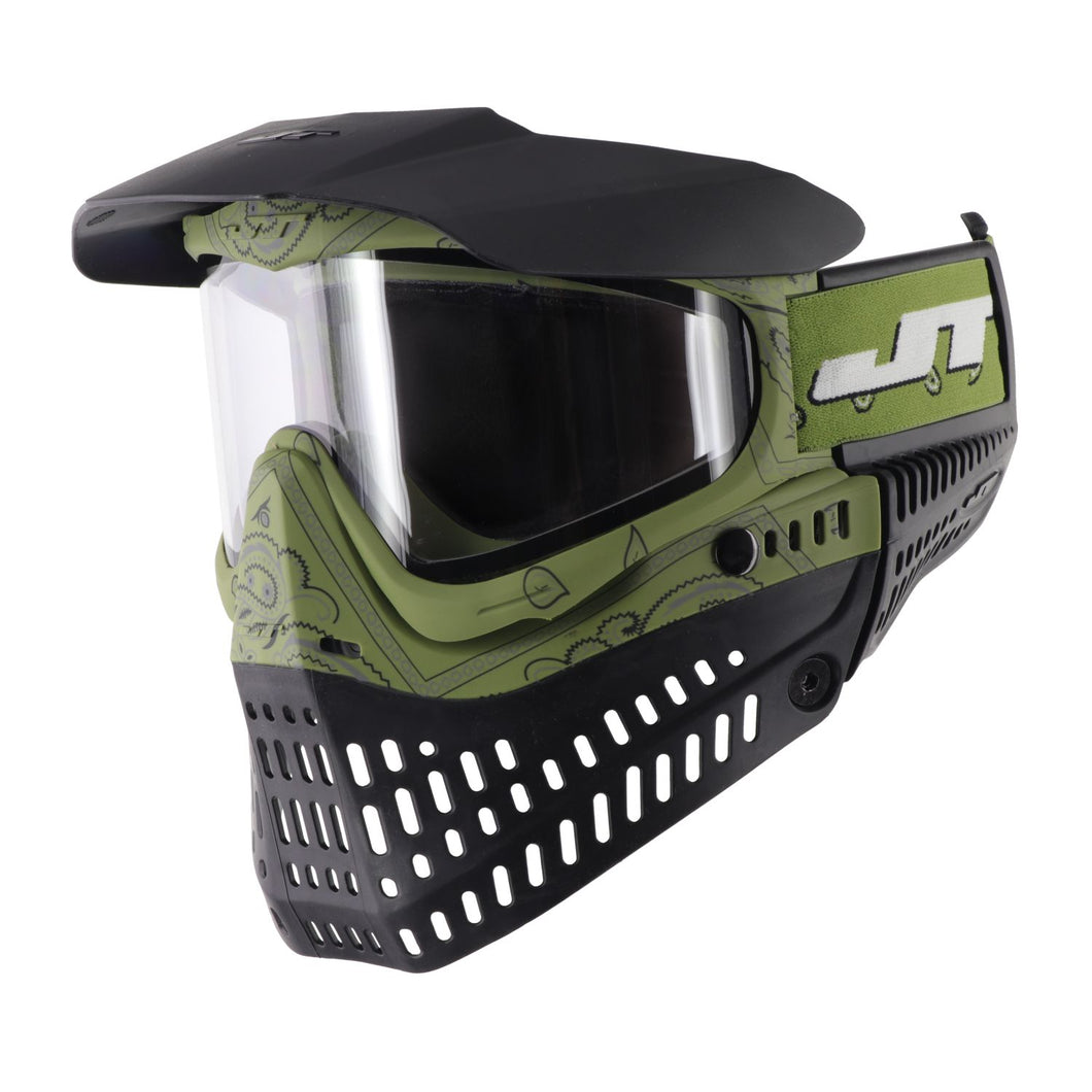 JT ProFlex Bandana Goggle Red w Lava and Clear Lens
