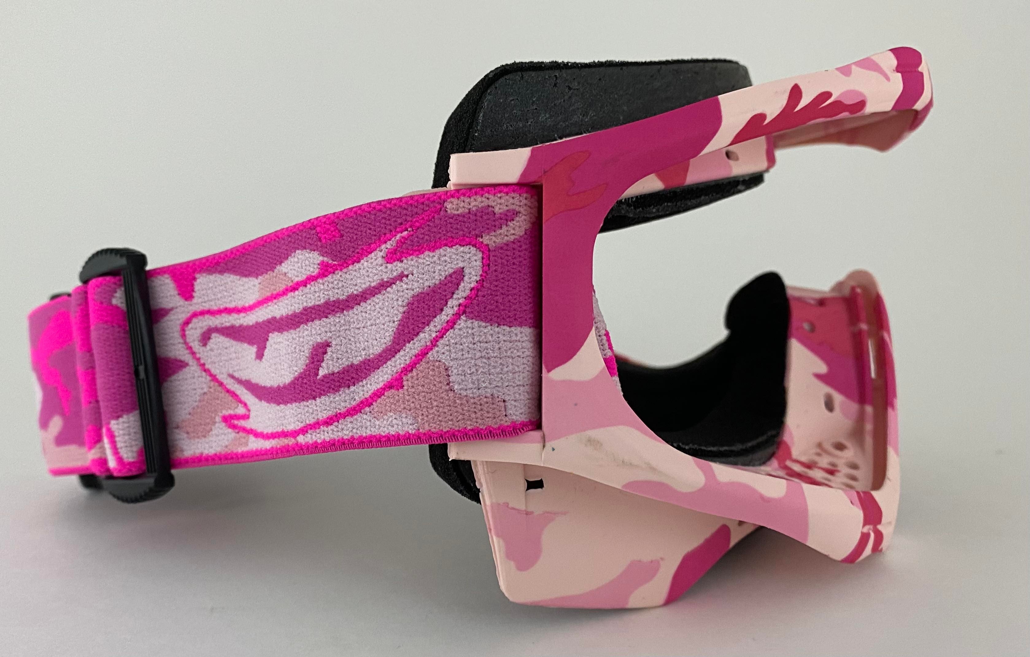 NEW LE Woven Pink White Racing Strap JT Proflex Paintball Mask Goggle